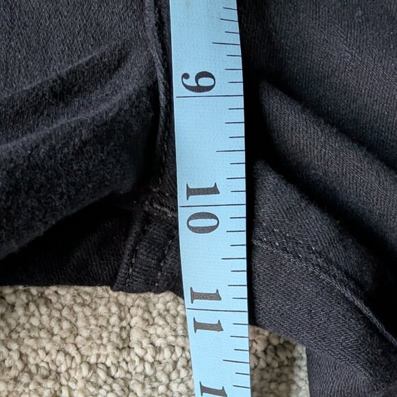 Express Legging Jeans Black Mid Rise Stretch Jegging Women’s 8 Short - Picture 7 of 9